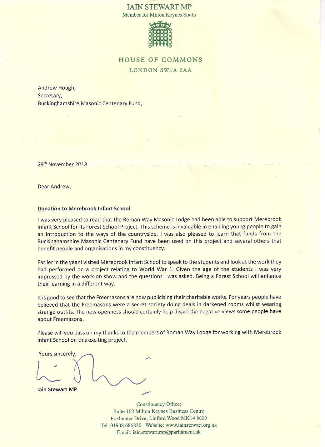 roman way mp letter 201811
